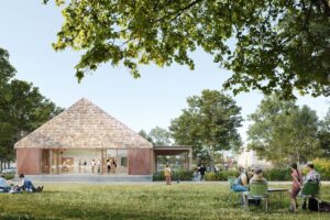 Futures salle des fêtes du quartier des Vergnes / Illustration Demain Architecture Paysage