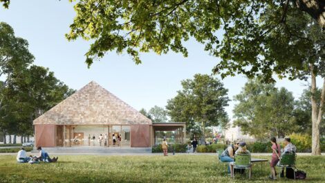 Futures salle des fêtes du quartier des Vergnes / Illustration Demain Architecture Paysage