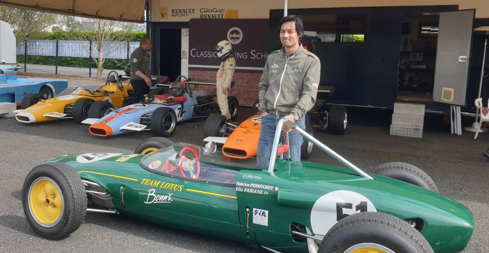Julien Chaffard et une Lotus monoplace / Photo 7 Jours à Clermont
