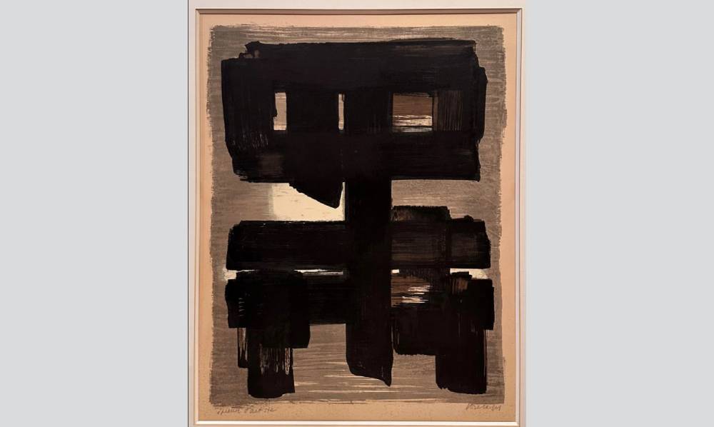 Lithographie N°1 1957 de Pierre Soulages