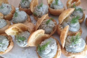 Choux à la Fourme d'Ambert, création du chef Pierre Artige