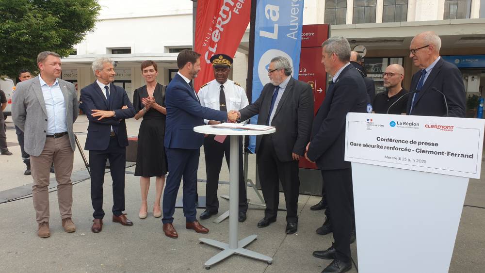 Signature de la convention _Gare sécurité renforcé / Photo 7 Jours à Clermont