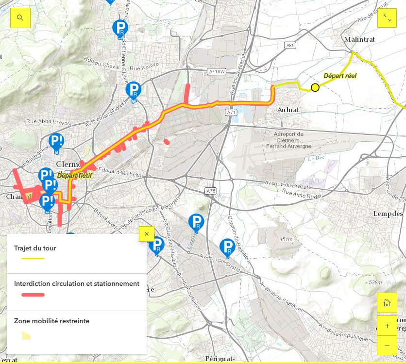Parcours Tour Femmes Clermont 2025