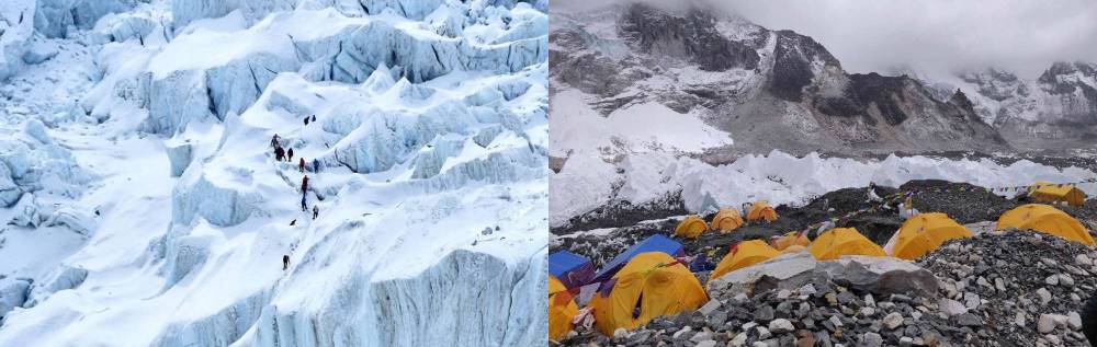 Glacier Khumbu & camp 2 / Photos Théo Livet