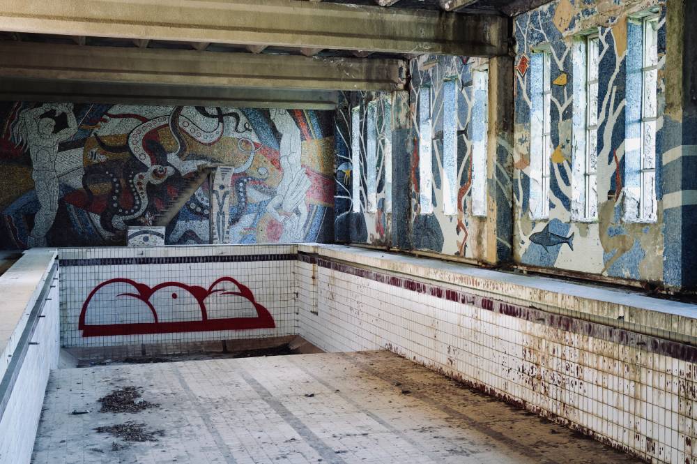 Arménie, une ancienne piscine / Photo E. Gauthey