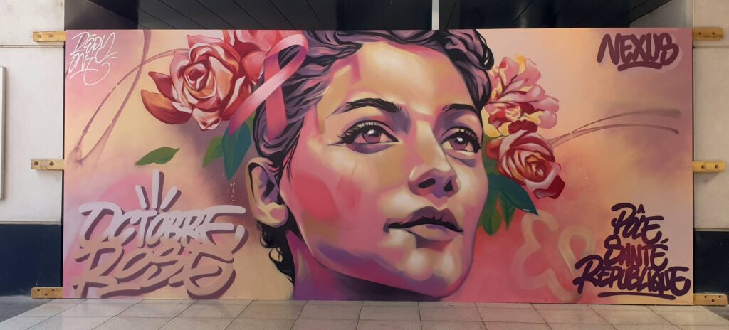 Fresque Repy One Octobre rose / Photo 7 Jours à Clermont