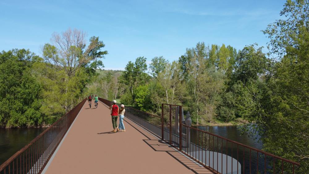Illustration de la future passerelle de Cournon (c) Clermont Métropole