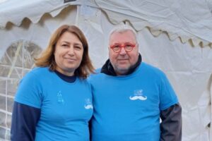 Christelle, trésorière et Jean Pierre Babault, coprésident / Photo P. Thivat
