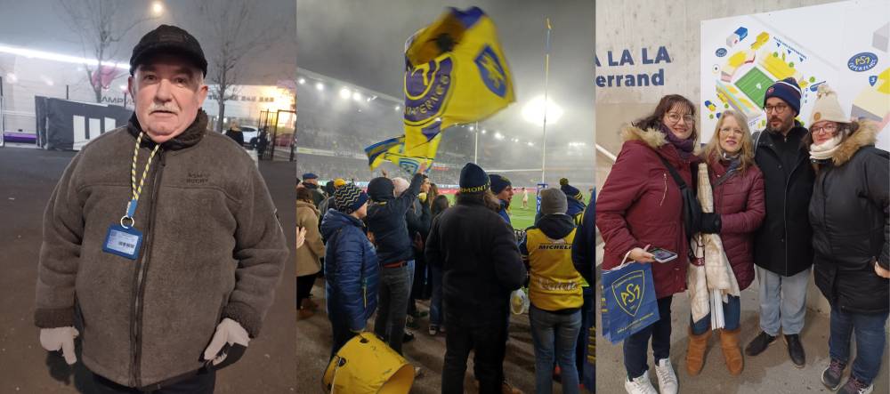 Patrick, les soldats de la Yellow Army et les supporters de l'UBB : Photos P. Thivat