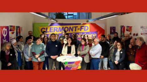 Marianne Maximi et ses colistiers Photo Clermont Fière et Solidaire