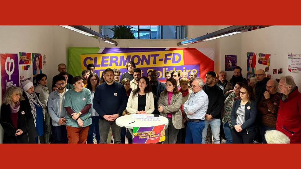 Marianne Maximi et ses colistiers Photo Clermont Fière et Solidaire