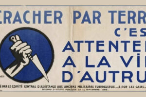 Signalétique forte pour lutter contre la tuberculose. Vers 1920 © AD 42