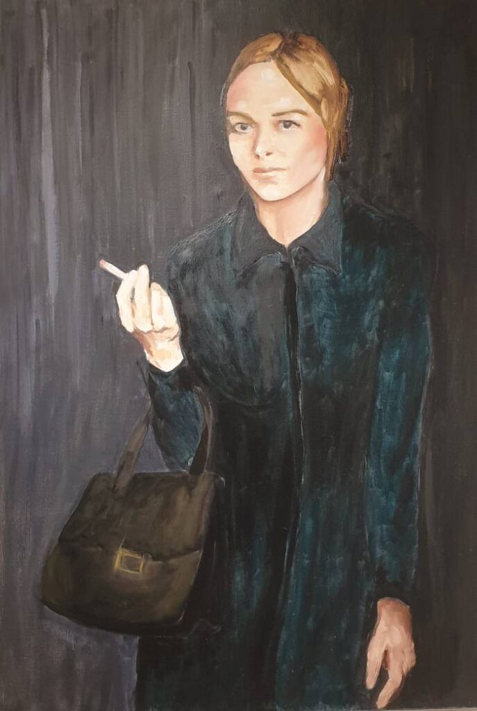 Femme debout Lydie Bonnaire