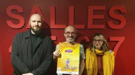 Philippe, Sébastien et Éloïse, une grande partie de l'équipe d'organisation d'Animade in France /Photo Olivier Perrot