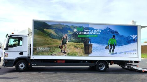 Camion de ramassage des biodéchets dans le Sancy Photo VALTOM