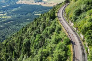 Cyclistes sur le puy de Dôme ©FLOÉ LCOPS