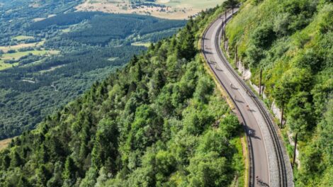 Cyclistes sur le puy de Dôme ©FLOÉ LCOPS
