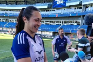 Manae Feleu capitaine et François Ratier coach Photo Philippe Thivat