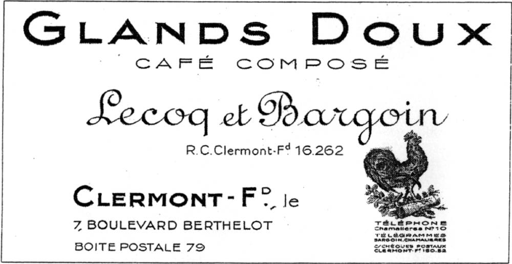 Pour le « café composé », appeler « Chamalières n° 10 ». Coll. A. S. Simonet