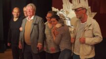 Sempé après la représentation de Marcellin Caillou à Paris Photo DR