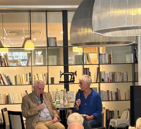 Michel Rollier, invité par La Librairie pour une rencontre publique autour du livre Michelin, une histoire secrète  / Photo La Libraire