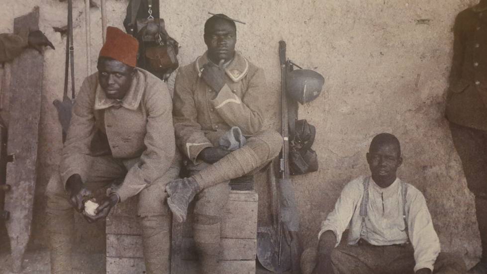 Tirailleurs d'Afrique Autochrome 1917 Paul Castelnau