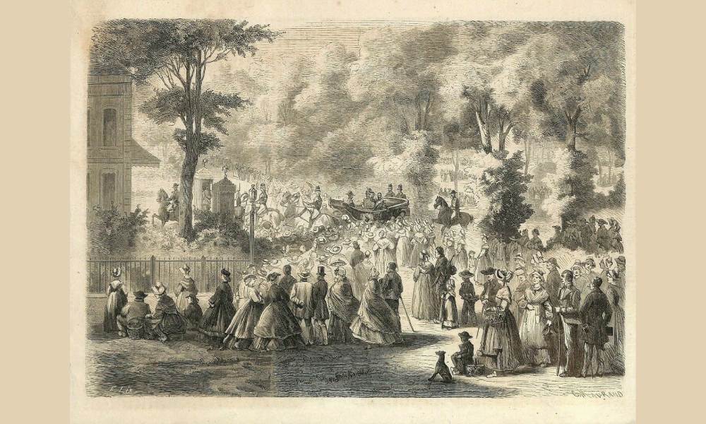 Arrivée de l’Empereur Napoléon III à Vichy pour y suivre sa cure. © Collect. Part.