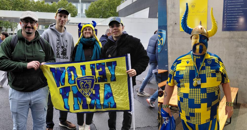 Supporters de l'ASM avec le plus beau Gaulois Photos Philippe Thivat